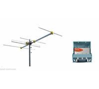 Kit antenna digitale terrestre DVBT HD UHF + VHF 4el. + miscelatore Offel fi...