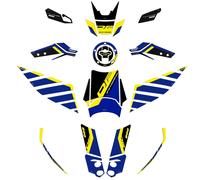 Kit Adesivi 3D compatibili con Suzuki V-Strom 800 DE 2023 Protezioni Serbatoio