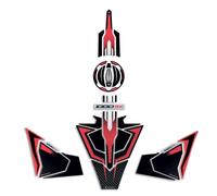 Kit Adesivi 3d Para Serbatoio compatibili per Kawasaki Ninja 1000 SX 2024 Rosso