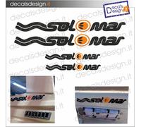 kit adesivi 4 scritte gommone solemar stickers decals nautica