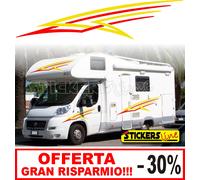 Kit adesivi camper FLY 6 PEZZI prezzo SCONTATO LAIKA RIMOR ELNAGH ARCA e altri