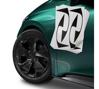 Kit adesivi cerchi compatibili con cerchi Cupra Born Typhoon nero opaco K106