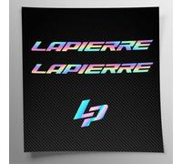 Kit adesivi compatibile con telaio MTB Mountainbike e casco Olografico | decals sticker Decalcomanie bici scritte loghi | Stickersland® - Lapier