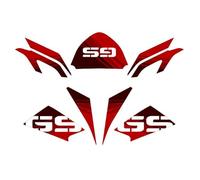 Kit adesivi Compatibile Per BMW R 1200 GS 2008-2012 30th Anniversary Style AD-30THA-STD (Red)