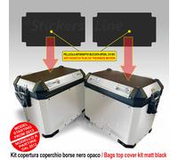 Kit adesivi COPERCHIO SUPERIORE valigie BMW R1200 R1250 GS bags stickers ADV BLK