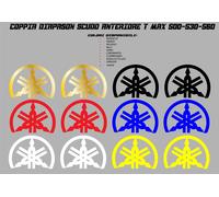 KIT adesivi COPPIA DIAPASON scudo anteriore YAMAHA T MAX 500-530-560 tmax