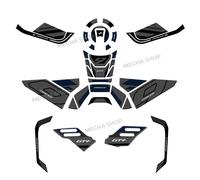 Kit Adesivi Decalcomanie 3D Per Supporto Serbatoio Tracer 9 Blu Cobalto