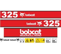 KIT ADESIVI DECALCOMANIE BOBCAT 325 INGERSOLL RAND PER MINI ESCAVATORE BOBCAT325