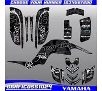 KIT ADESIVI DECALCOMANIE GRAFICHE COMPLETE YAMAHA RAPTOR 660 660R ATV