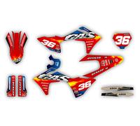Kit adesivi decalcomanie grafiche Gas Gas MC 50 2024 GAS MC 50 2024 numero gara