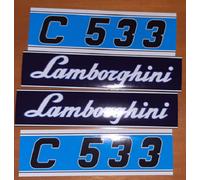 KIT ADESIVI DECALCOMANIE LAMBORGHINI C 533 PER TRATTORI AGRICOLI CINGOLATI