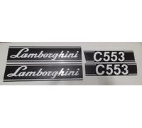 KIT ADESIVI DECALCOMANIE LAMBORGHINI C 553 PER TRATTORI AGRICOLI