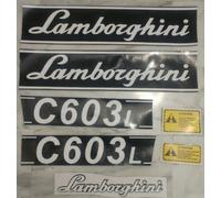 KIT ADESIVI DECALCOMANIE LAMBORGHINI C 603 L PER TRATTORI AGRICOLI