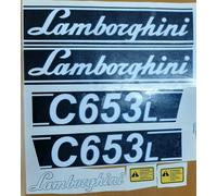 KIT ADESIVI DECALCOMANIE LAMBORGHINI C 653 L PER TRATTORI AGRICOLI