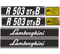 KIT ADESIVI DECALCOMANIE LAMBORGHINI R 503 DT s B PER TRATTORI AGRICOLI GOMMATI