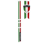 Kit Adesivi Decorativi 3D Italia Scudo Anteriore Compatibile con Vespa GTS 12...