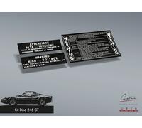KIT ADESIVI FERRARI DINO 246 GT - 3 pezzi