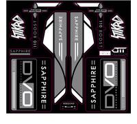 KIT Adesivi Forcella MTB DVO SAPPHIRE 16 ANTIGRAFFIO Stickers Fork 29"