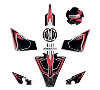 Kit Adesivi Gel 3d moto Grafiche compatibili Kawasaki Ninja 1000 SX 2024 Rosso