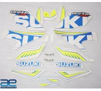 Kit Adesivi Grafici Completo Blu / Verde Compatibile Con Suzuki Gixxer SF Tipo 2