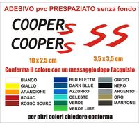 Kit adesivi MINI COOPER S John Cooper Works stickers decals ONE car logo tuning