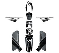 Resin Bike Kit Adesivi Moto Compatibile con Bmw R 1250 GS Adventure Triple Black 2021-2024. Protezioni Complete per Serbatoio, Paramani e Parafango da Urti e Graffi. Adesivi Resinati con Effetto 3D
