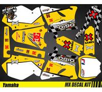 Kit Adesivi Moto Per Yamaha YZ 125-250 Multicolore MX Grafx Ogio