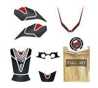 Resin Bike Kit Adesivi Moto Compatibile con Honda Hornet 750 2023. Protezione Moto Serbatoio Completa da Urti e Graffi. Adesivi 3D Resinati CB750 Rosso Metallizzato