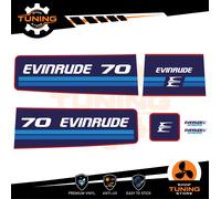 Kit Adesivi Motore Marino Fuoribordo Evinrude 70 cv 2 Tempi