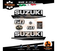 Kit Adesivi Motore Marino Fuoribordo Suzuki DF 60 cv A - Four Stroke BLACK B