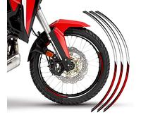 Kit Adesivi per 2 Cerchioni Compatibile con Honda Africa Twin CRF 1100L CI-035(NWS) (Rosso)