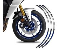 Kit Adesivi per 2 Cerchioni Compatibile con YAMAHA TRACER 9 GT+ 2023 CI-041 (Blu)