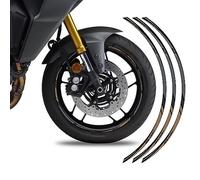 Kit Adesivi per 2 Cerchioni Compatibile con YAMAHA TRACER 9 GT+ 2023 CI-041 (Grigio)