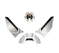 Kit Adesivi Resinati 3D Serbatoio moto Yamaha Tracer 9 GT 2025 Ceramic Ice compa