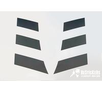 Kit adesivi restauro scudo scooter Aprilia SR 50 vari modelli - GRIGIO OPACO