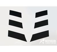 Kit adesivi restauro scudo scooter Aprilia SR 50 vari modelli - NERO OPACO