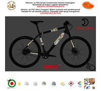 Kit adesivi riflettente telaio bike mtb sticker reflective bomb bird cartoon