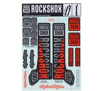 Kit Adesivi Rockshox Decal X TLD Troy Lee Designs 35mm red