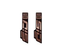 Kit adesivi rockshox sid ultimate 27 5 e 29 nero lucido rame opaco