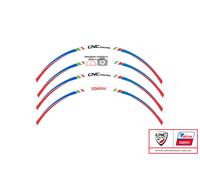 Kit adesivi ruota 17 pollici Pramac rosso-blu Kawasaki Ninja 636 ZX-6R 13 CNC