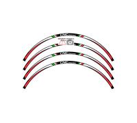 Kit adesivi ruota da 17 pollici nero Ducati SuperSport S 2017-18 CNC Racing