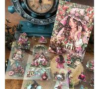 Kit Adesivi Scrapbooking 20 Fogli | 140 Pz Adesivi Magici PET Materiale Decorativo Accessori per Album e Bullet Journal (Magic Manual 2)