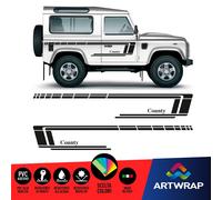 Kit adesivi Sticker Land Rover Defender COUNTY off road fuoristrada 4x4