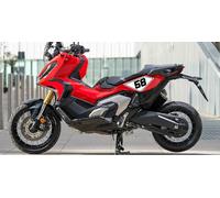 KIT ADESIVI TABELLA PORTANUMERO HONDA X-ADV XADV 750 2021 CON LAMINAZIONE