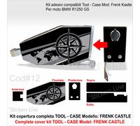Kit adesivi Tool Case BMW R1250 GS ADV stile Triple Black C#12 cassetta attrezzi
