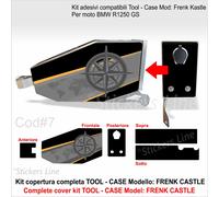 Kit adesivi Tool Case BMW R1250 GS stile exclusive C#7 cassetta porta attrezzi