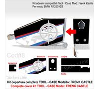 Kit adesivi Tool Case BMW R1250 GS stile HP C#8 cassetta porta attrezzi