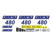 KIT ADESIVI TRATTORE FIAT 480 (VERSIONE BLU)