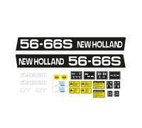 KIT ADESIVI TRATTORE NEW HOLLAND 56-66 S COMPLETO DI SIMBOLI E AVVERTENZE