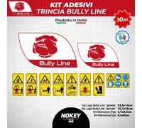 Kit adesivi trincia bully line per trincia fresatrice trattori decalcomanie